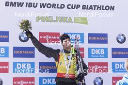 10.12.2016, Pokljuka, Slovenia (SLO): Martin Fourcade (FRA) -  IBU world cup biathlon, pursuit men, Pokljuka (SLO). www.nordicfocus.com. © Manzoni/NordicFocus. Every downloaded picture is fee-liable.