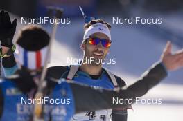 11.12.2016, Pokljuka, Slovenia (SLO): Martin Fourcade (FRA) -  IBU world cup biathlon, relay men, Pokljuka (SLO). www.nordicfocus.com. © Manzoni/NordicFocus. Every downloaded picture is fee-liable.
