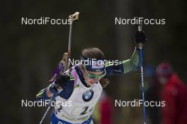 11.12.2016, Pokljuka, Slovenia (SLO): Yuliia Dzhima (UKR) -  IBU world cup biathlon, relay women, Pokljuka (SLO). www.nordicfocus.com. © Manzoni/NordicFocus. Every downloaded picture is fee-liable.