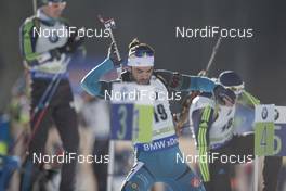 09.12.2016, Pokljuka, Slovenia (SLO): Simon Fourcade (FRA) -  IBU world cup biathlon, sprint men, Pokljuka (SLO). www.nordicfocus.com. © Manzoni/NordicFocus. Every downloaded picture is fee-liable.
