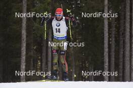 09.12.2016, Pokljuka, Slovenia (SLO): Arnd Peiffer (GER) -  IBU world cup biathlon, sprint men, Pokljuka (SLO). www.nordicfocus.com. © Manzoni/NordicFocus. Every downloaded picture is fee-liable.