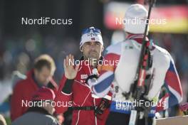 09.12.2016, Pokljuka, Slovenia (SLO): Siegfried Mazet (FRA) coach team Norway -  IBU world cup biathlon, sprint men, Pokljuka (SLO). www.nordicfocus.com. © Manzoni/NordicFocus. Every downloaded picture is fee-liable.