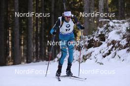 09.12.2016, Pokljuka, Slovenia (SLO): Simon Desthieux (FRA) -  IBU world cup biathlon, sprint men, Pokljuka (SLO). www.nordicfocus.com. © Manzoni/NordicFocus. Every downloaded picture is fee-liable.