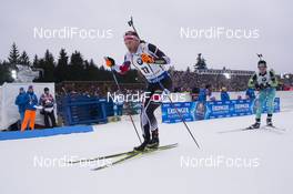 18.12.2016, Nove Mesto, Czech Republic (CZE): Simon Eder (AUT) - IBU world cup biathlon, mass men, Nove Mesto (CZE). www.nordicfocus.com. © Manzoni/NordicFocus. Every downloaded picture is fee-liable.