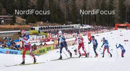 02.01.2016, Lenzerheide, Switzerland (SUI): Didrik Toenseth (NOR), Martin Johnsrud Sundby (NOR), Francesco De Fabiani (ITA), Alex Harvey (CAN), (l-r)  - FIS world cup cross-country, tour de ski, mass men, Lenzerheide (SUI). www.nordicfocus.com. © Felgenhauer/NordicFocus. Every downloaded picture is fee-liable.