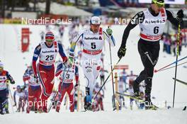 02.01.2016, Lenzerheide, Switzerland (SUI): Niklas Dyrhaug (NOR), Emil Joensson (SWE), (l-r)  - FIS world cup cross-country, tour de ski, mass men, Lenzerheide (SUI). www.nordicfocus.com. © Felgenhauer/NordicFocus. Every downloaded picture is fee-liable.