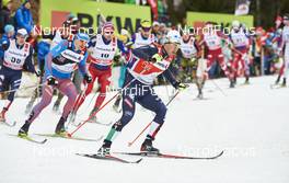 02.01.2016, Lenzerheide, Switzerland (SUI): Sergey Ustiugov (RUS), Federico Pellegrino (ITA), (l-r)  - FIS world cup cross-country, tour de ski, mass men, Lenzerheide (SUI). www.nordicfocus.com. © Felgenhauer/NordicFocus. Every downloaded picture is fee-liable.