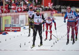 02.01.2016, Lenzerheide, Switzerland (SUI): Dario Cologna (SUI), Alexander Legkov (RUS), (l-r)  - FIS world cup cross-country, tour de ski, mass men, Lenzerheide (SUI). www.nordicfocus.com. © Felgenhauer/NordicFocus. Every downloaded picture is fee-liable.