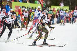 02.01.2016, Lenzerheide, Switzerland (SUI): Roman Furger (SUI), Thomas Bing (GER), (l-r)  - FIS world cup cross-country, tour de ski, mass men, Lenzerheide (SUI). www.nordicfocus.com. © Felgenhauer/NordicFocus. Every downloaded picture is fee-liable.