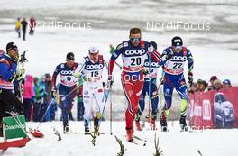 05.01.2016, Oberstdorf, Germany (GER): Emil Joensson (SWE), Niklas Dyrhaug (NOR), Maurice Manificat (FRA), (l-r)  - FIS world cup cross-country, tour de ski, individual sprint, Oberstdorf (GER). www.nordicfocus.com. © Felgenhauer/NordicFocus. Every downloaded picture is fee-liable.