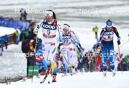 06.01.2016, Oberstdorf, Germany (GER): Charlotte Kalla (SWE), Anna Haag (SWE), Kerttu Niskanen (FIN), (l-r)  - FIS world cup cross-country, tour de ski, mass women, Oberstdorf (GER). www.nordicfocus.com. © Felgenhauer/NordicFocus. Every downloaded picture is fee-liable.