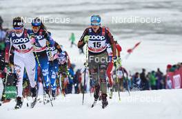 06.01.2016, Oberstdorf, Germany (GER): Jessica Diggins (USA), Sandra Ringwald (GER), (l-r)  - FIS world cup cross-country, tour de ski, mass women, Oberstdorf (GER). www.nordicfocus.com. © Felgenhauer/NordicFocus. Every downloaded picture is fee-liable.
