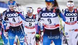 06.01.2016, Oberstdorf, Germany (GER): Charlotte Kalla (SWE), Ida Ingemarsdotter (SWE), (l-r)  - FIS world cup cross-country, tour de ski, mass women, Oberstdorf (GER). www.nordicfocus.com. © Felgenhauer/NordicFocus. Every downloaded picture is fee-liable.