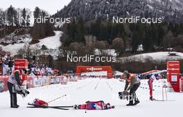 06.01.2016, Oberstdorf, Germany (GER): Therese Johaug (NOR), Ingvild Flugstad Oestberg (NOR), (l-r)  - FIS world cup cross-country, tour de ski, mass women, Oberstdorf (GER). www.nordicfocus.com. © Felgenhauer/NordicFocus. Every downloaded picture is fee-liable.