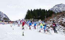06.01.2016, Oberstdorf, Germany (GER): women in the first uphill   - FIS world cup cross-country, tour de ski, mass women, Oberstdorf (GER). www.nordicfocus.com. © Felgenhauer/NordicFocus. Every downloaded picture is fee-liable.