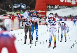 06.01.2016, Oberstdorf, Germany (GER): Sandra Ringwald (GER), Laura Mononen (FIN), Maria Rydqvist (SWE), (l-r)  - FIS world cup cross-country, tour de ski, mass women, Oberstdorf (GER). www.nordicfocus.com. © Felgenhauer/NordicFocus. Every downloaded picture is fee-liable.