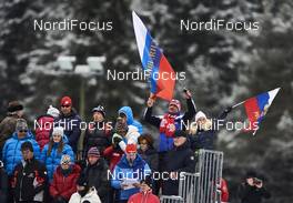 08.01.2016, Cortina-Toblach, Italy (ITA): russian fans   - FIS world cup cross-country, tour de ski, 10km men, Cortina-Toblach (ITA). www.nordicfocus.com. © Felgenhauer/NordicFocus. Every downloaded picture is fee-liable.