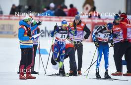 08.01.2016, Cortina-Toblach, Italy (ITA): Robin Duvillard (FRA), Matti Heikkinen (FIN), (l-r)  - FIS world cup cross-country, tour de ski, 10km men, Cortina-Toblach (ITA). www.nordicfocus.com. © Felgenhauer/NordicFocus. Every downloaded picture is fee-liable.