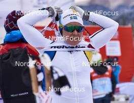 08.01.2016, Cortina-Toblach, Italy (ITA): Anna Haag (SWE), prepares for the race   - FIS world cup cross-country, tour de ski, 5km women, Cortina-Toblach (ITA). www.nordicfocus.com. © Felgenhauer/NordicFocus. Every downloaded picture is fee-liable.