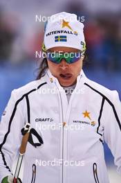 08.01.2016, Cortina-Toblach, Italy (ITA): Anna Haag (SWE), prepares for the race   - FIS world cup cross-country, tour de ski, 5km women, Cortina-Toblach (ITA). www.nordicfocus.com. © Felgenhauer/NordicFocus. Every downloaded picture is fee-liable.