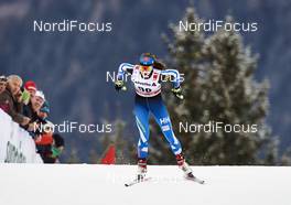 08.01.2016, Cortina-Toblach, Italy (ITA): Laura Mononen (FIN) - FIS world cup cross-country, tour de ski, 5km women, Cortina-Toblach (ITA). www.nordicfocus.com. © Felgenhauer/NordicFocus. Every downloaded picture is fee-liable.
