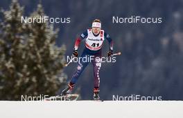 08.01.2016, Cortina-Toblach, Italy (ITA): Rosie Brennan (USA) - FIS world cup cross-country, tour de ski, 5km women, Cortina-Toblach (ITA). www.nordicfocus.com. © Felgenhauer/NordicFocus. Every downloaded picture is fee-liable.
