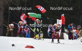 09.01.2016, Val di Fiemme, Italy (ITA): Alexey Poltoranin (KAZ), Hans Christer Holund (NOR), (l-r)  - FIS world cup cross-country, tour de ski, mass men, Val di Fiemme (ITA). www.nordicfocus.com. © Felgenhauer/NordicFocus. Every downloaded picture is fee-liable.