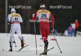 09.01.2016, Val di Fiemme, Italy (ITA): Jens Burman (SWE), Devon Kershaw (CAN), (l-r)  - FIS world cup cross-country, tour de ski, mass men, Val di Fiemme (ITA). www.nordicfocus.com. © Felgenhauer/NordicFocus. Every downloaded picture is fee-liable.