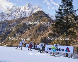16.01.2016, Planica, Slovenia (SLO): women in front of mountain   - FIS world cup cross-country, individual sprint, Planica (SLO). www.nordicfocus.com. © Felgenhauer/NordicFocus. Every downloaded picture is fee-liable.