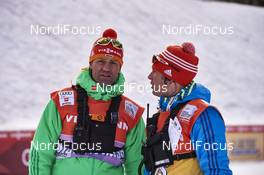 16.01.2016, Planica, Slovenia (SLO): Andreas Schluetter (GER) and Jeff Ellis (FIS)   - FIS world cup cross-country, individual sprint, Planica (SLO). www.nordicfocus.com. © Felgenhauer/NordicFocus. Every downloaded picture is fee-liable.