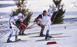 16.01.2016, Planica, Slovenia (SLO): Johan Edin (SWE), Bernhard Tritscher (AUT), Sebastian Eisenlauer (GER), Gustav Nordstroem (SWE), (l-r)  - FIS world cup cross-country, individual sprint, Planica (SLO). www.nordicfocus.com. © Felgenhauer/NordicFocus. Every downloaded picture is fee-liable.