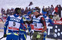 16.01.2016, Planica, Slovenia (SLO): Richard Jouve (FRA), Sebastian Eisenlauer (GER), (l-r)  - FIS world cup cross-country, individual sprint, Planica (SLO). www.nordicfocus.com. © Felgenhauer/NordicFocus. Every downloaded picture is fee-liable.