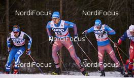 16.01.2016, Planica, Slovenia (SLO): Valentin Chauvin (FRA), Gleb Retivykh (RUS), Anton Gafarov (RUS), (l-r)  - FIS world cup cross-country, individual sprint, Planica (SLO). www.nordicfocus.com. © Felgenhauer/NordicFocus. Every downloaded picture is fee-liable.