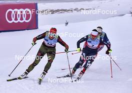16.01.2016, Planica, Slovenia (SLO): Denise Herrmann (GER), Greta Laurent (ITA), (l-r)  - FIS world cup cross-country, individual sprint, Planica (SLO). www.nordicfocus.com. © Felgenhauer/NordicFocus. Every downloaded picture is fee-liable.