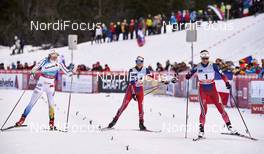 16.01.2016, Planica, Slovenia (SLO): Stina Nilsson (SWE), Heidi Weng (NOR), Astrid Uhrenholdt Jacobsen (NOR), (l-r)  - FIS world cup cross-country, individual sprint, Planica (SLO). www.nordicfocus.com. © Felgenhauer/NordicFocus. Every downloaded picture is fee-liable.