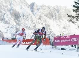17.01.2016, Planica, Slovenia (SLO): Jan Barton (CZE), Alexander Wolz (GER), (l-r)  - FIS world cup cross-country, team sprint, Planica (SLO). www.nordicfocus.com. © Felgenhauer/NordicFocus. Every downloaded picture is fee-liable.