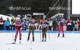 17.01.2016, Planica, Slovenia (SLO): Laura Gimmler (GER), Lucia Anger (GER), (l-r)  - FIS world cup cross-country, team sprint, Planica (SLO). www.nordicfocus.com. © Felgenhauer/NordicFocus. Every downloaded picture is fee-liable.