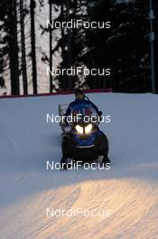 22.01.2016, Nove Mesto, Czech Republic (CZE): snow mobile - FIS world cup cross-country, training, Nove Mesto (CZE). www.nordicfocus.com. © Rauschendorfer/NordicFocus. Every downloaded picture is fee-liable.