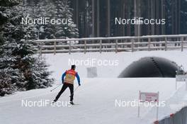 22.01.2016, Nove Mesto, Czech Republic (CZE): FIS official on the race course  - FIS world cup cross-country, training, Nove Mesto (CZE). www.nordicfocus.com. © Rauschendorfer/NordicFocus. Every downloaded picture is fee-liable.