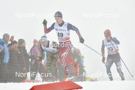 06.02.2016, Oslo, Norway (NOR): Thomas Wick (GER), Vebjoern Turtveit (NOR), Noah Hoffman (USA), (l-r)  - FIS world cup cross-country, mass men, Oslo (NOR). www.nordicfocus.com. © Felgenhauer/NordicFocus. Every downloaded picture is fee-liable.