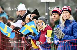 06.02.2016, Oslo, Norway (NOR): swedish fans   - FIS world cup cross-country, mass men, Oslo (NOR). www.nordicfocus.com. © Felgenhauer/NordicFocus. Every downloaded picture is fee-liable.