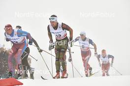 06.02.2016, Oslo, Norway (NOR): Alexander Legkov (RUS), Jonas Dobler (GER), Petter Northug (NOR), (l-r)  - FIS world cup cross-country, mass men, Oslo (NOR). www.nordicfocus.com. © Felgenhauer/NordicFocus. Every downloaded picture is fee-liable.