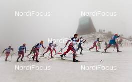 06.02.2016, Oslo, Norway (NOR): Sjur Roethe (NOR), Fischer, KV+, Salomon followed by Simen Hegstad Krueger (NOR) - FIS world cup cross-country, mass men, Oslo (NOR). www.nordicfocus.com. © Laiho/NordicFocus. Every downloaded picture is fee-liable.