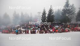 06.02.2016, Oslo, Norway (NOR): forest full of spectators - FIS world cup cross-country, mass men, Oslo (NOR). www.nordicfocus.com. © Laiho/NordicFocus. Every downloaded picture is fee-liable.
