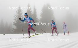 07.02.2016, Oslo, Norway (NOR): (l-r) Elena Soboleva (RUS), Daria Vedenina (RUS) and Marika Sundin (SWE) - FIS world cup cross-country, mass women, Oslo (NOR). www.nordicfocus.com. © Laiho/NordicFocus. Every downloaded picture is fee-liable.