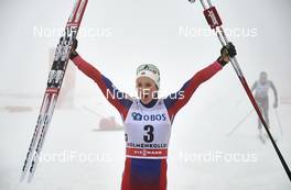 07.02.2016, Oslo, Norway (NOR): Ingvild Flugstad Oestberg (NOR) - FIS world cup cross-country, mass women, Oslo (NOR). www.nordicfocus.com. © Felgenhauer/NordicFocus. Every downloaded picture is fee-liable.
