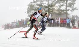 07.02.2016, Oslo, Norway (NOR): Stefanie Boehler (GER), Virginia De Martin Topranin (ITA), (l-r)  - FIS world cup cross-country, mass women, Oslo (NOR). www.nordicfocus.com. © Felgenhauer/NordicFocus. Every downloaded picture is fee-liable.