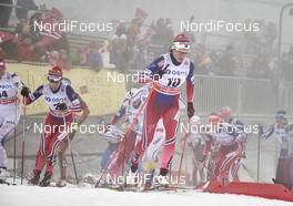 07.02.2016, Oslo, Norway (NOR): Heidi Weng (NOR), Astrid Uhrenholdt Jacobsen (NOR), (l-r)  - FIS world cup cross-country, mass women, Oslo (NOR). www.nordicfocus.com. © Felgenhauer/NordicFocus. Every downloaded picture is fee-liable.