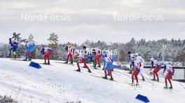 14.02.2016, Falun, Sweden (SWE): the top group high above Lugnet   - FIS world cup cross-country, mass men, Falun (SWE). www.nordicfocus.com. © Felgenhauer/NordicFocus. Every downloaded picture is fee-liable.