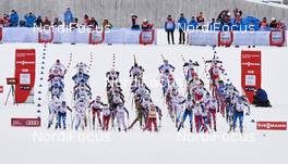 14.02.2016, Falun, Sweden (SWE): women's start   - FIS world cup cross-country, mass women, Falun (SWE). www.nordicfocus.com. © Felgenhauer/NordicFocus. Every downloaded picture is fee-liable.